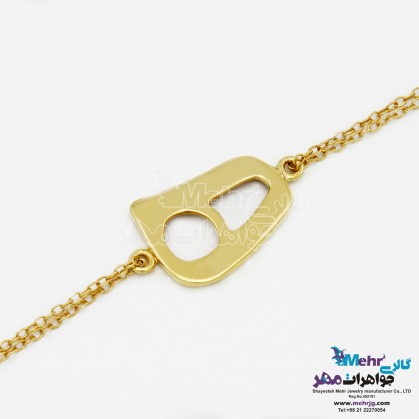 دستبند طلا - طرح ه نیمانی-SB1194